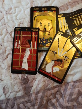 Tarot Cartas Doradas Egipcias