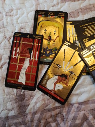 Tarot Cartas Doradas Egipcias