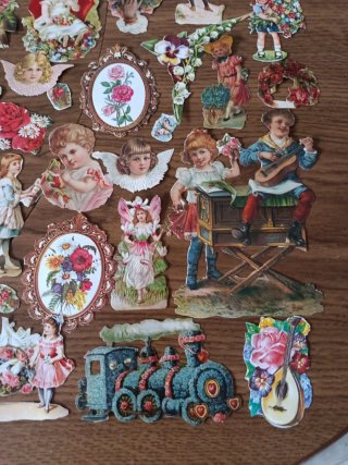 Lote cromos troquelados alemanes vintage