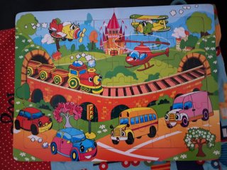 Puzzle Infantil de Vehículos