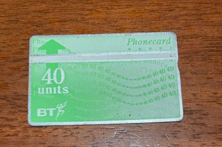 Scheda Telefonica BT 40 Units Anni 90
