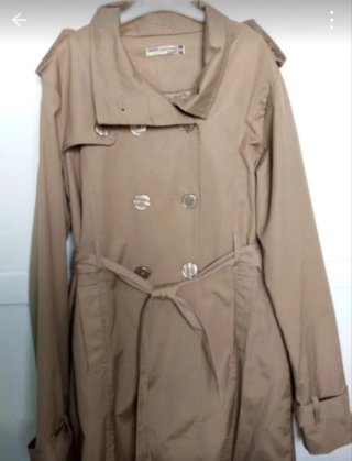 Gabardina Beige Anne Lagrange Talla M