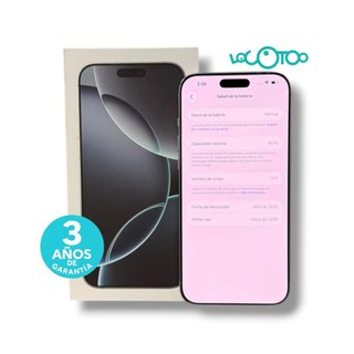 IPHONE 16 PRO MAX 8GB 256GB 94% BAT 377 CICLOS