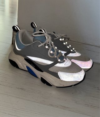 Scarpe Dior uomo grigie e blu