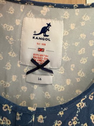 Camisa de tirantes Kangol azul flores