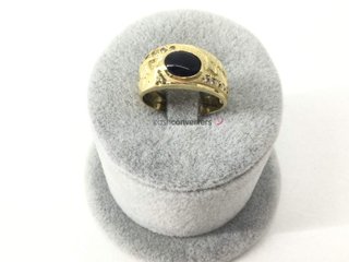anillo oro 18k con piedra con circonita