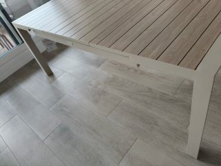 Mesa de Jardín de aluminio extensible de 144 a 202
