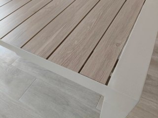 Mesa de Jardín de aluminio extensible de 144 a 202