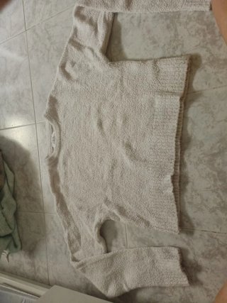 Jersey Zara Beige crop top