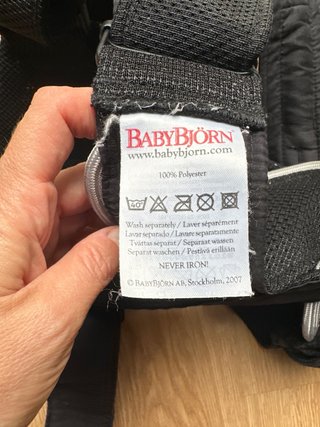 Mochila Portabebés BabyBjörn Negra