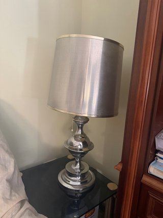 Lámpara vintage plateada