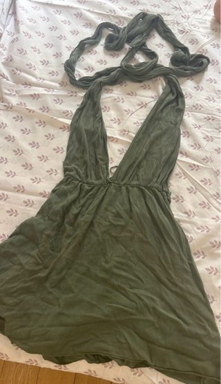 Vestido verde oliva talla única
