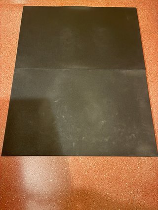 6 Losetas de Caucho Negras