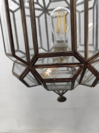 Lámpara de Techo Geométrica Antigua