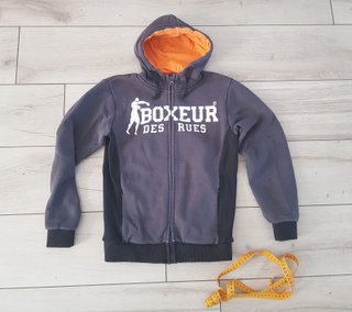 Felpa con Cappuccio e Zip Boxeur Des Rues 14 Anni