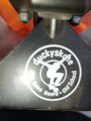 Monopatín Duckyskate Retro Oldschool Naranja