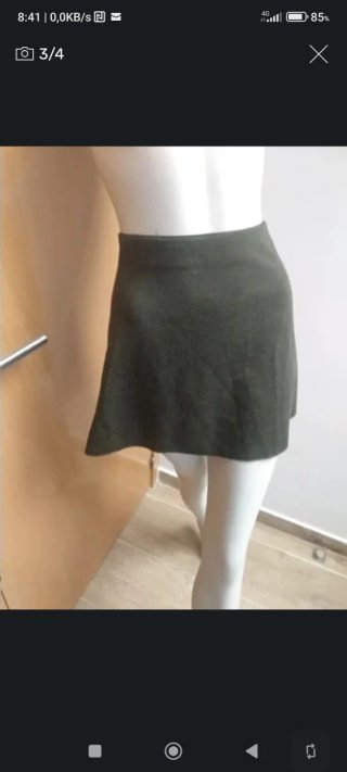 Falda Zara Verde Oliva