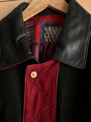 Chaqueta Vintage Munper Street Roja y Negra