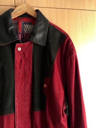Chaqueta Vintage Munper Street Roja y Negra