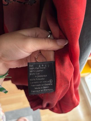 Chaqueta Vintage Munper Street Roja y Negra