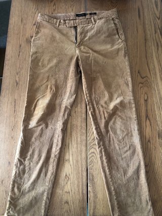 Pantalón de pana fina marrón
