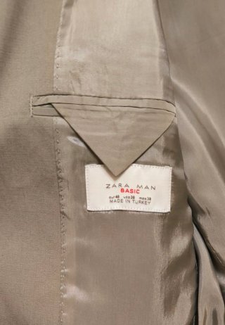 Americana Zara Man Beige Talla 48