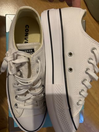 Converse plataforma blancas talla 39