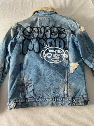 Chaqueta vaquera Zara con borreguito Talla L