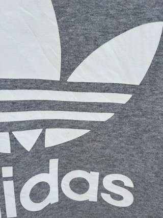 Adidas Sudadera Mujer Gris/Blanca S