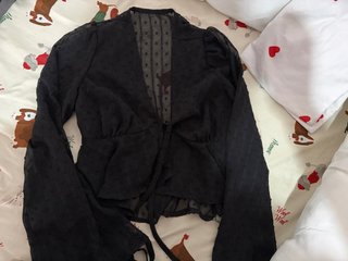 Top Transparente Negro