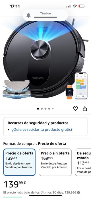 Proscenic Q10 Robot Aspirador Nuevo