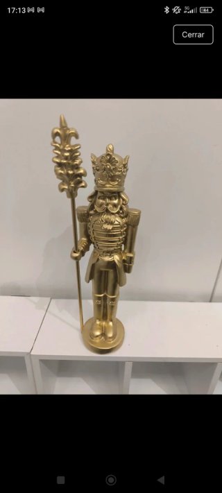 Cascanueces de Navidad Dorado