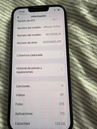 iPhone 13 Pro 128GB Negro