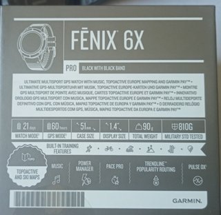 Garmin Fenix 6X Pro Zafiro 51mm