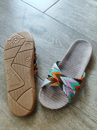 Sandalias Trenzadas Multicolor nuevas a estrenar