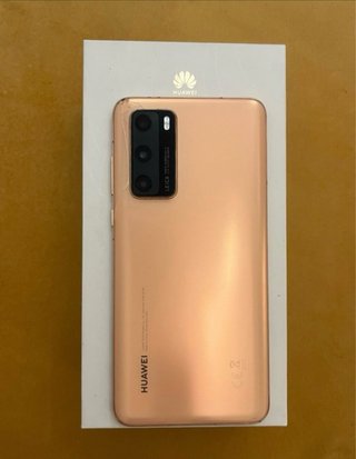 Huawei P40 Dorado + caja + cargador