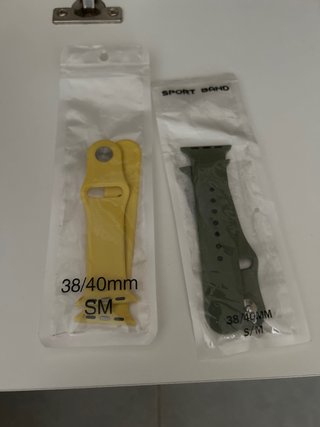 Correas Apple Watch 38/40mm SM Amarillas y Verdes
