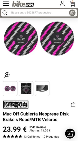 Cubre discos MUC OFF