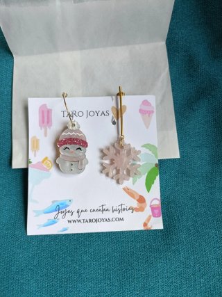 Pendientes" Taro" Sin usar