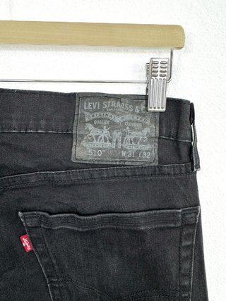 Vaqueros Levi's 510 Ajustados Retro Negros W31 L32