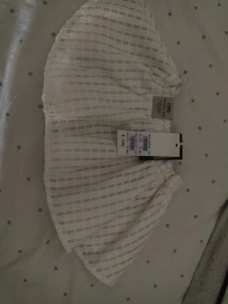 Falda iDO Blanca Talla 18 meses