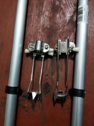 Muletas con crampones