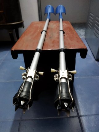 Muletas con crampones