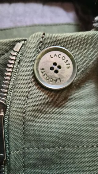 Trenca Lacoste verde acolchada