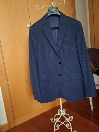 Chaqueta Carolina Herrera Azul Rayas