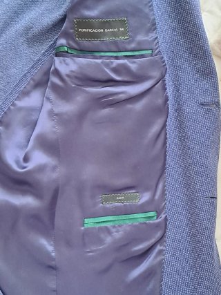 Chaqueta de caballero azul