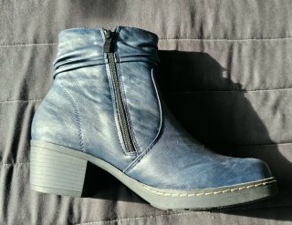 Botines Palado Invierno Talla 41 Azul.