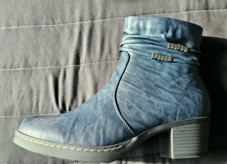 Botines Palado Invierno Talla 41 Azul.