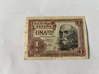 Billete de una peseta de 1953