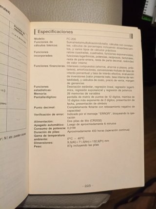 Calculadora Financiera Casio FC-200